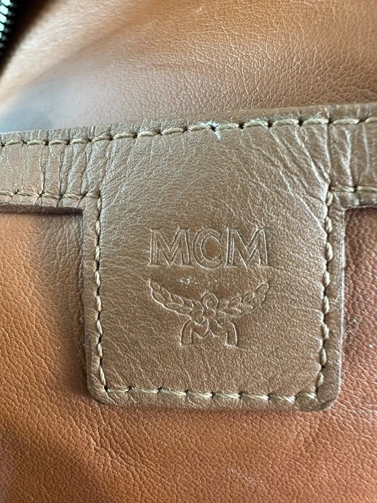 Genuine MCM Monogram Stark Side Studs Visetos Black Backpack Logo Unisex main image 4